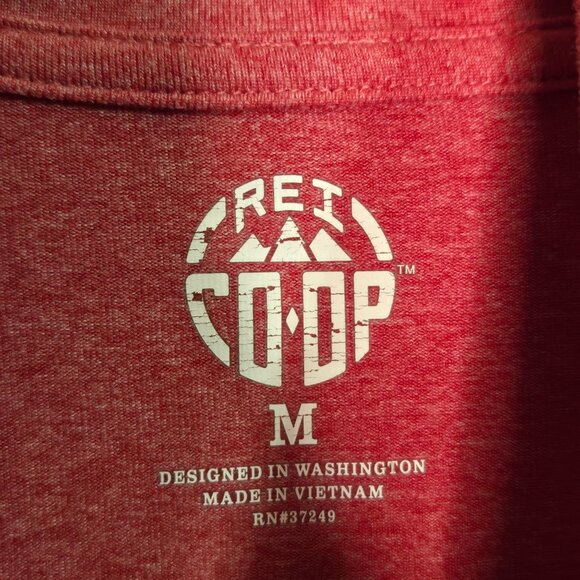 REI Co-Op Women's Medium Red Space Dye Quarter-Zip Pullover Lightweight Baselaye - Picture 5 of 8